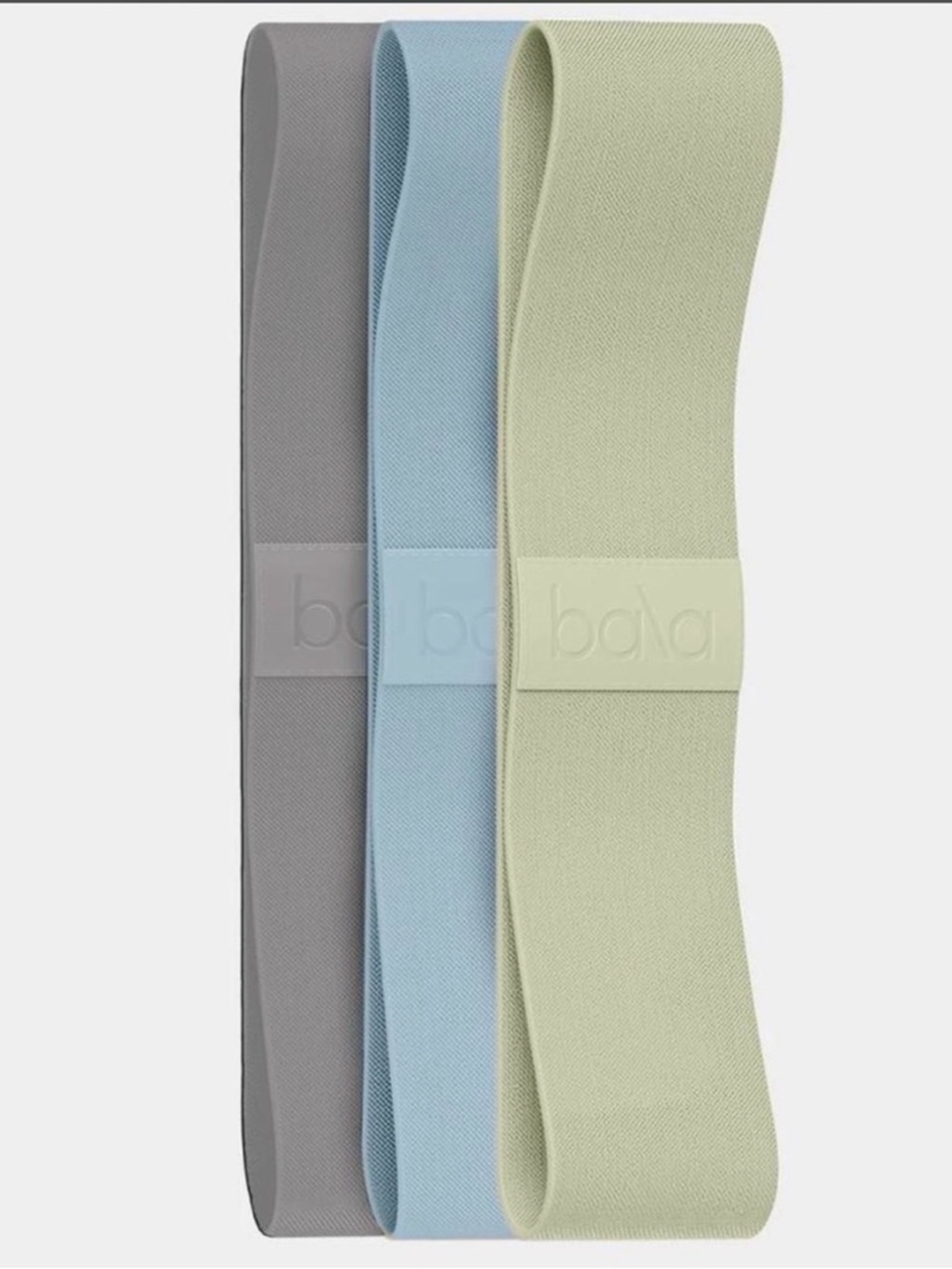 NWT Bala Resistance Bands 3-Pack in Assorted Colors (Charcoal, Sea & Sage)